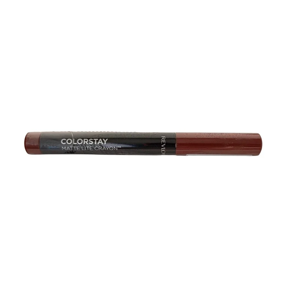 Revlon ColorStay Matte Lite Crayon Lipstick 008 She's Fly Red Longwear 0.049oz